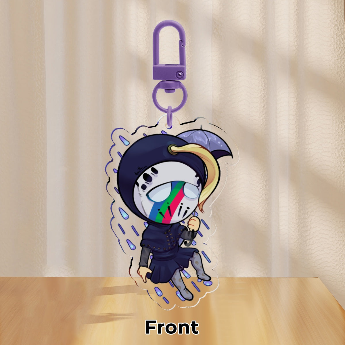 Blackmore Umbrella JJBA Clear Acrylic Keychain (44mm x 62mm)