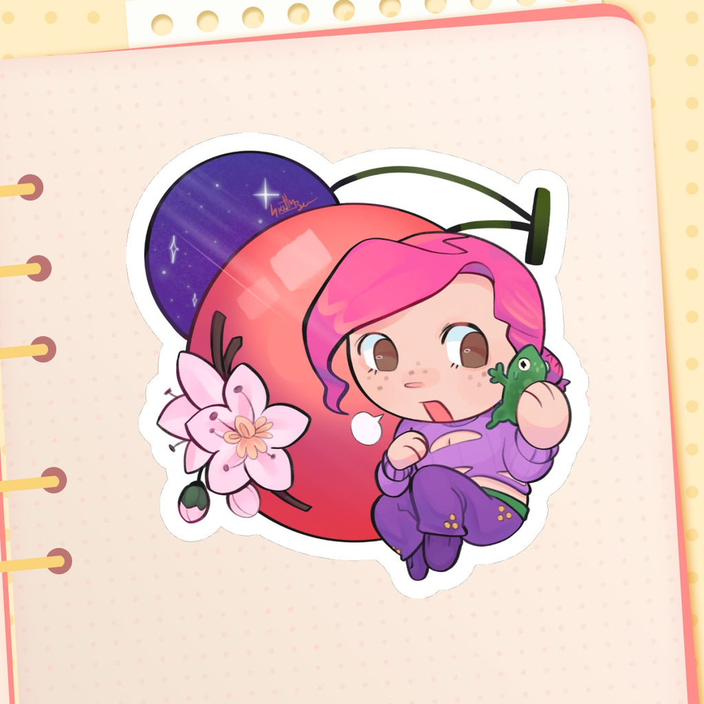 Vinegar Doppio Cherry JJBA Die Cut Stickers (77mm x 77mm)
