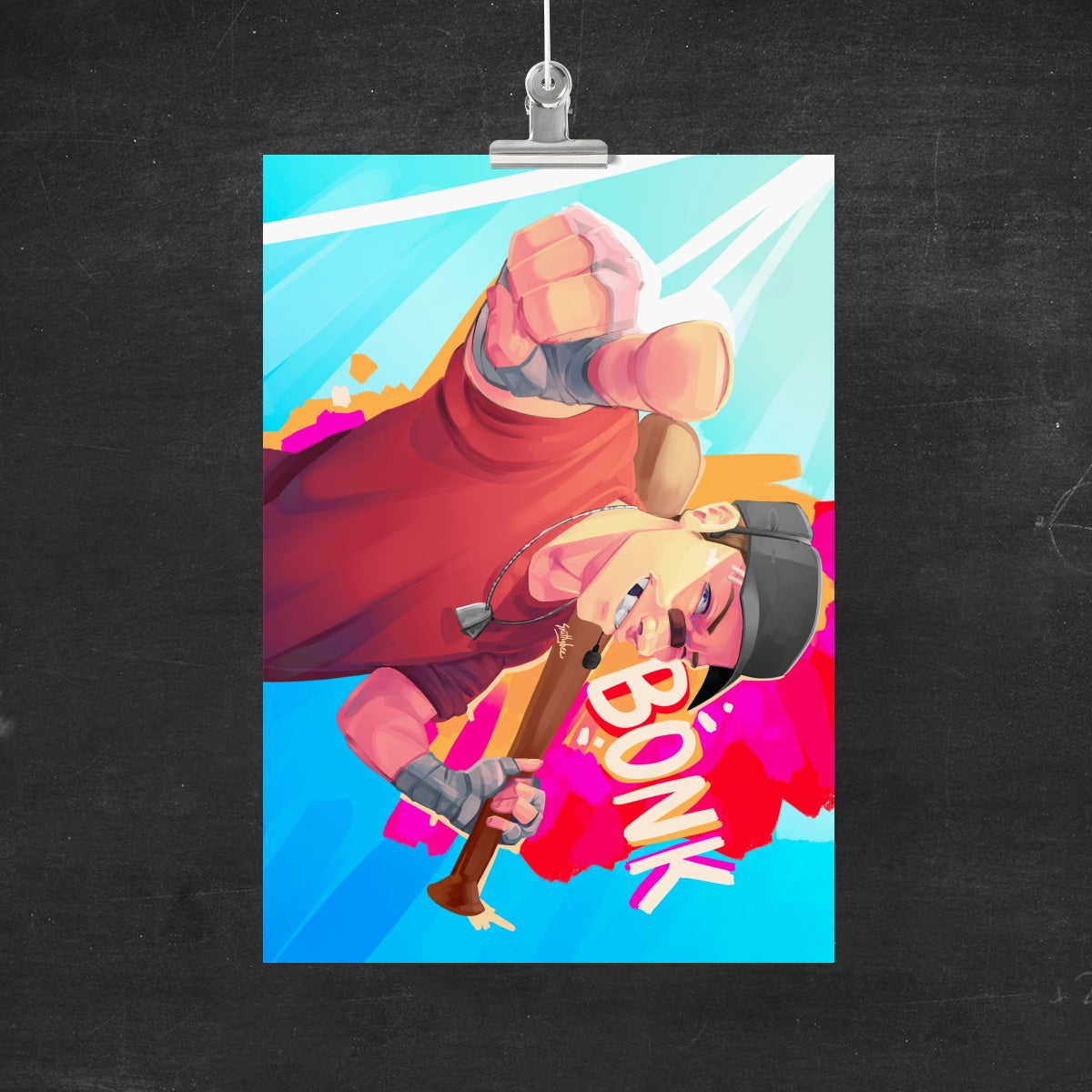 Scout BONK! TF2 Art Print (210mm*297mm)