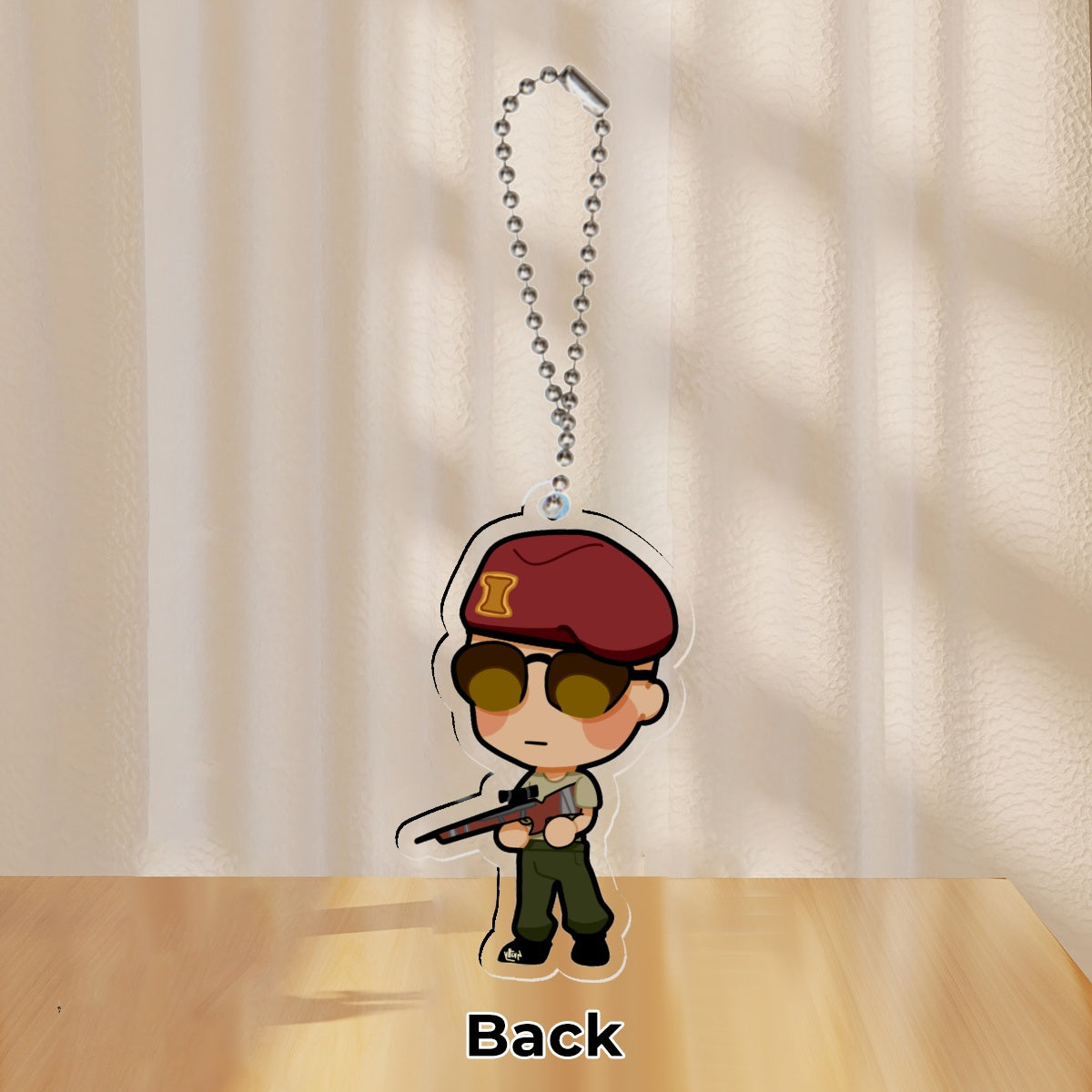 Craig Boone Fallout New Vegas Clear Acrylic Keychain (34mm x 61mm)