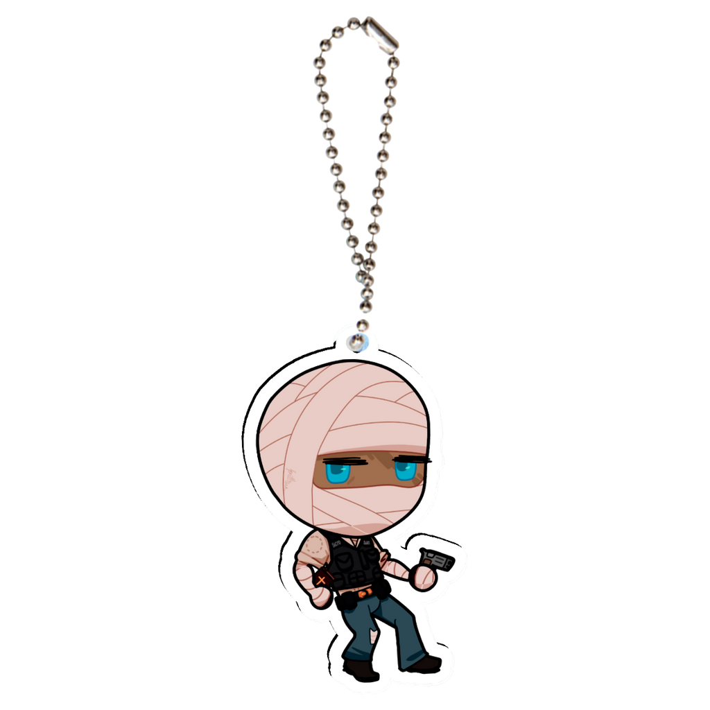 Joshua Graham Fallout New Vegas Clear Acrylic Keychain (40mm x 71mm)