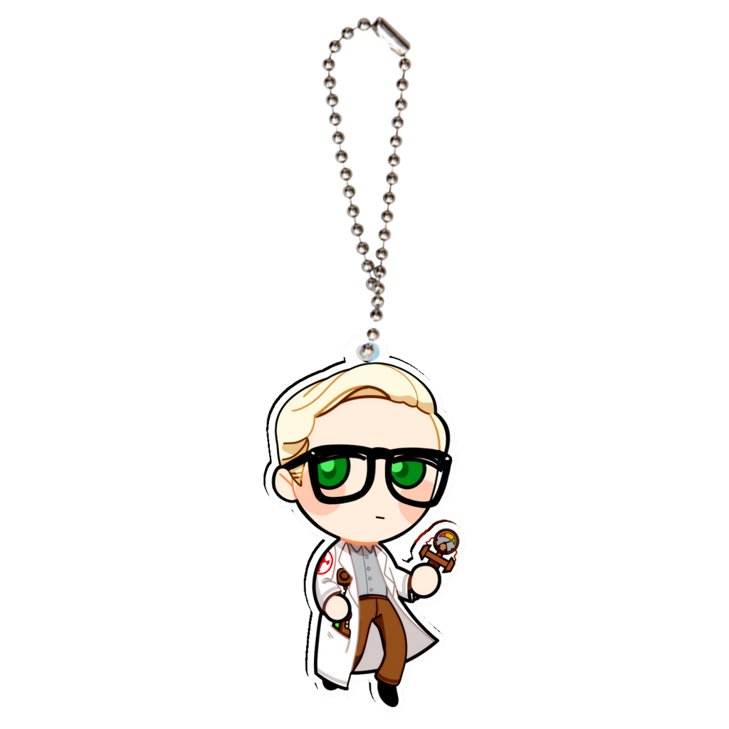 Arcade Gannon Fallout New Vegas Keychain Clear Acrylic 3.5mm