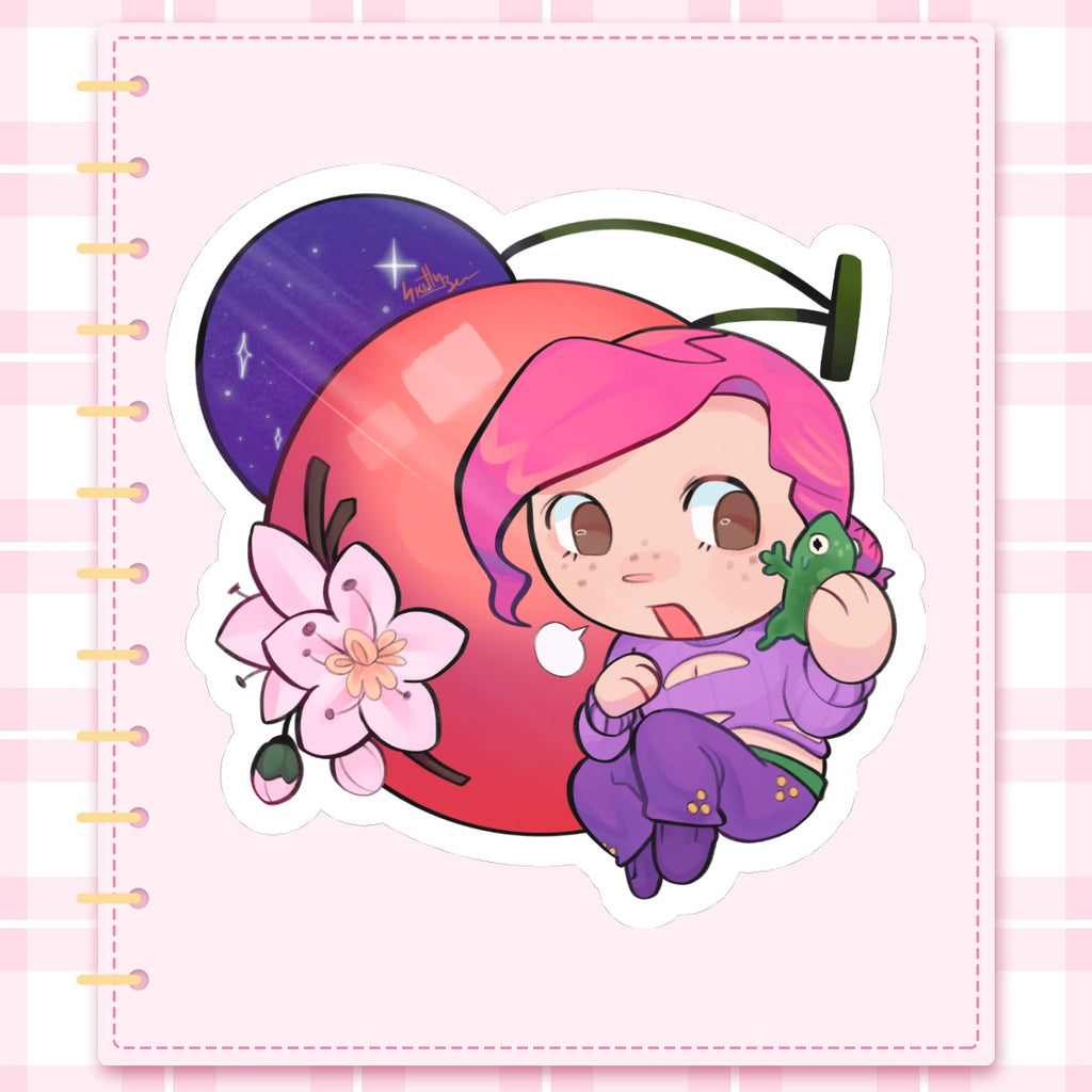 Vinegar Doppio Cherry JJBA Die Cut Stickers (77mm x 77mm)