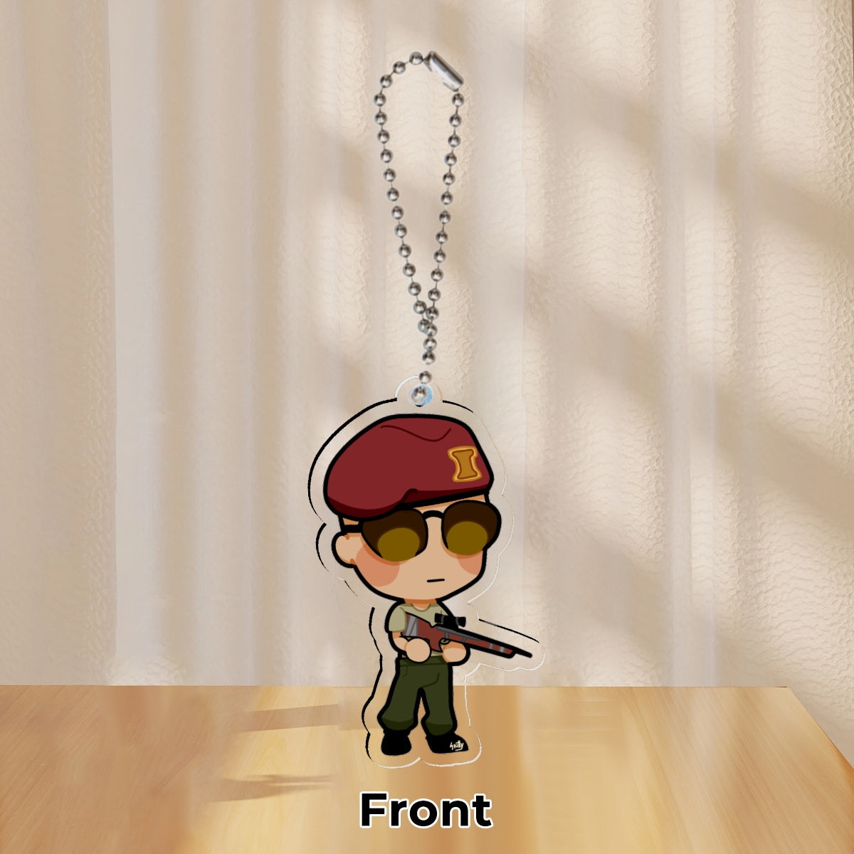 Craig Boone Fallout New Vegas Clear Acrylic Keychain (34mm x 61mm)