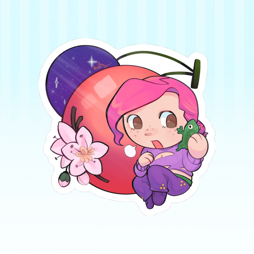 Vinegar Doppio Cherry JJBA Die Cut Stickers (77mm x 77mm)