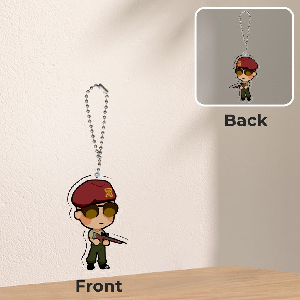 Craig Boone Fallout New Vegas Clear Acrylic Keychain (34mm x 61mm)