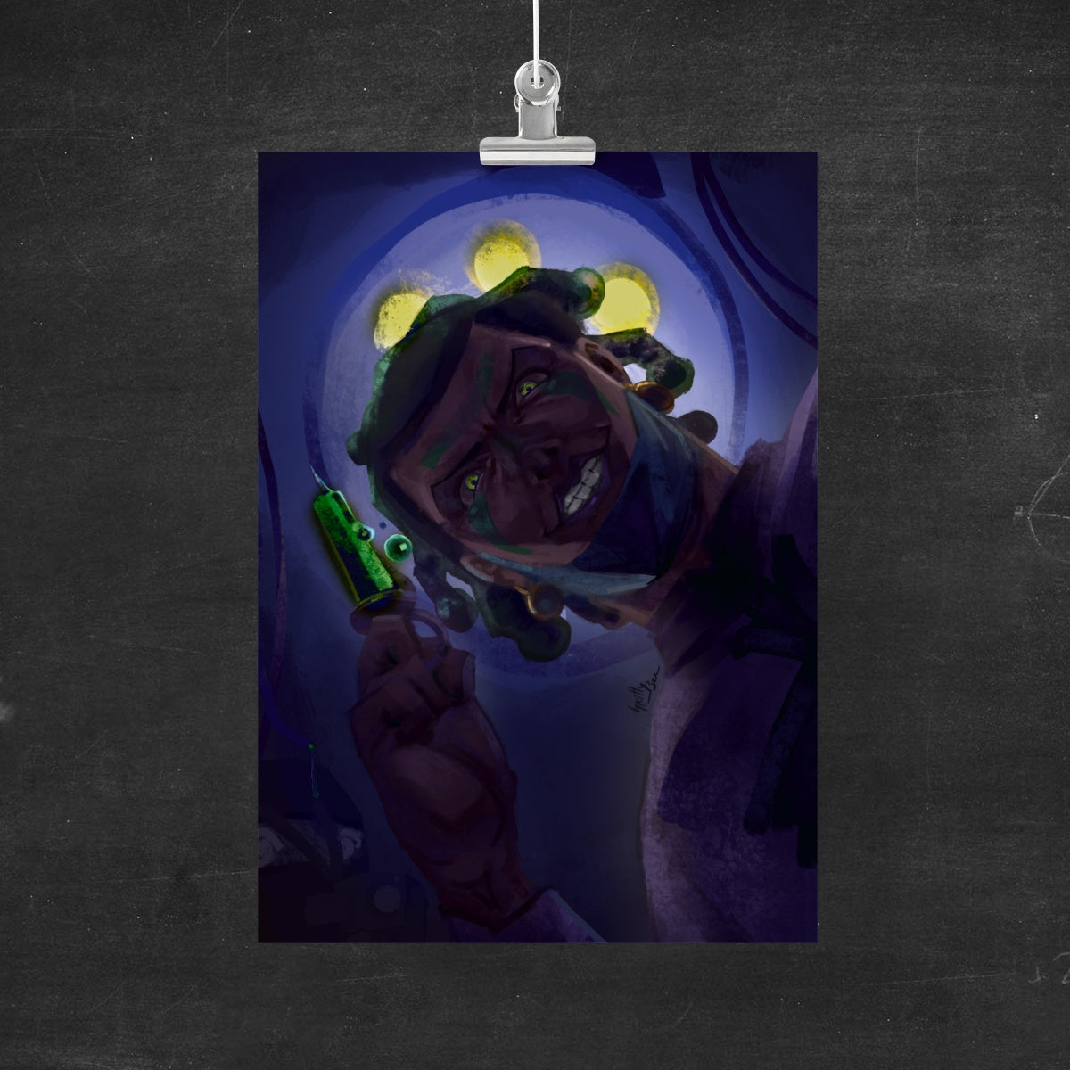 Cioccolata Syringe JJBA Poster Art Print